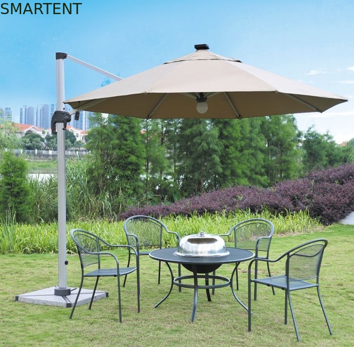 Parasol à télécommande de 150cm double de patio de parapluie de plage parapluie en aluminium de parasol fournisseur